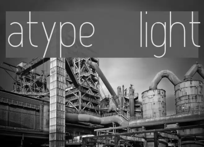 Atype 1 Light خط examples