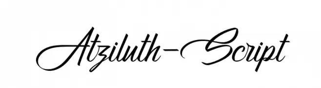 Atziluth-Script  Frei Schriftart Herunterladen