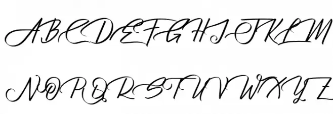 Atziluth-Script Caratteri MAIUSCOLE