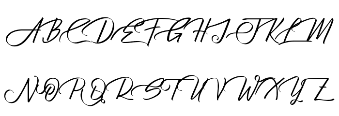 Atziluth-Script Schriftart Groß