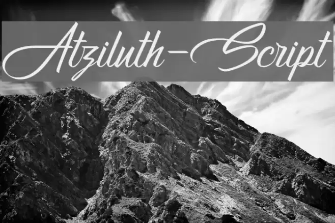 Atziluth-Script Font examples