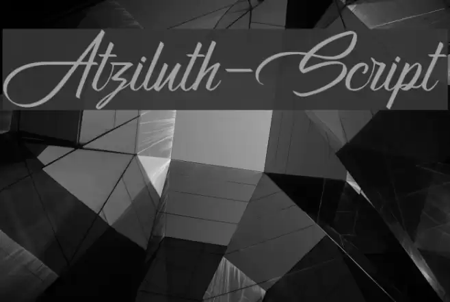 Atziluth-Script Font examples