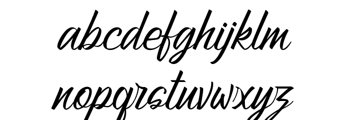 Atziluth-Script Font LOWERCASE