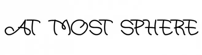 at most sphere  font caratteri gratis