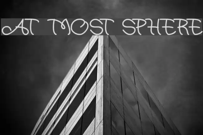 at most sphere Font examples