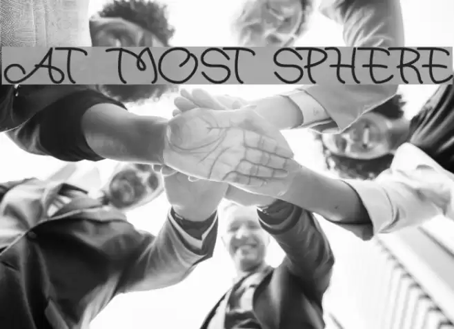 at most sphere Font examples