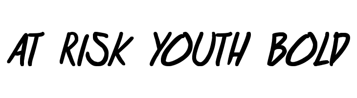 at risk youth Bold Font