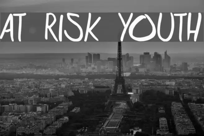 at risk youth Font examples