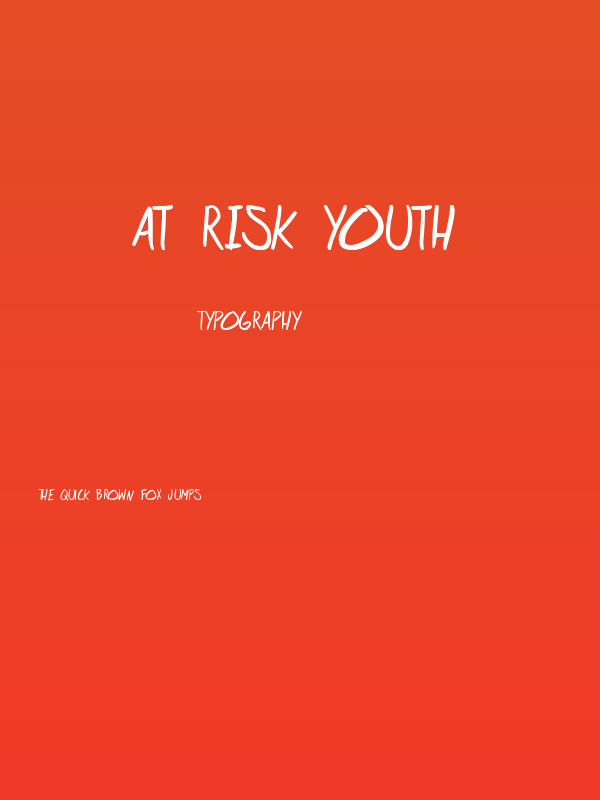 at risk youth Poster