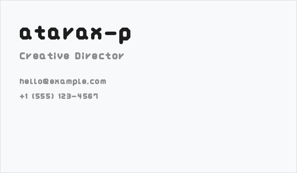 atarax-p Business Card