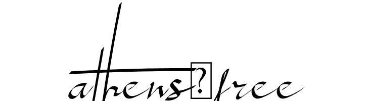 athens_free  नि: शुल्क फ़ॉन्ट्स डाउनलोड