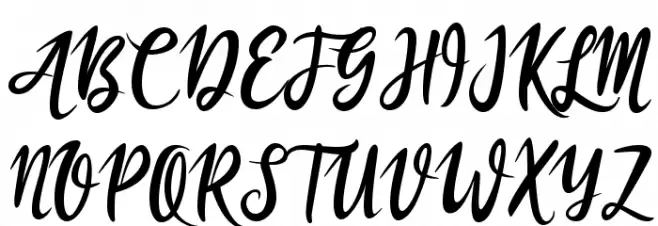 athika Шрифта ВЕРХНИЙ
