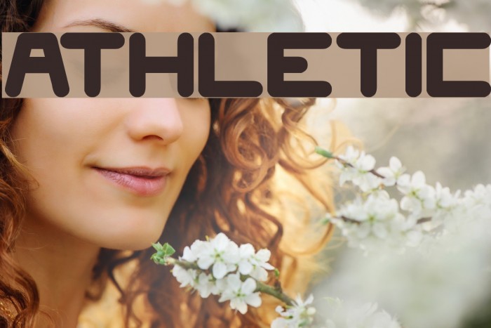 athletic Font examples