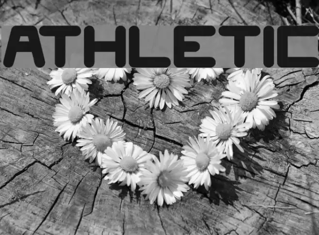 athletic Font examples