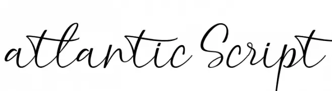 atlantic Script  Frei Schriftart Herunterladen