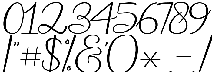 atlantic Script Font OTHER CHARS