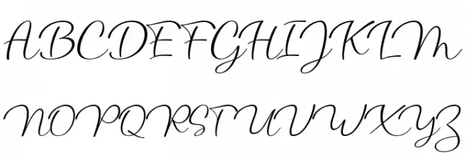atlantic Script フォント 大文字