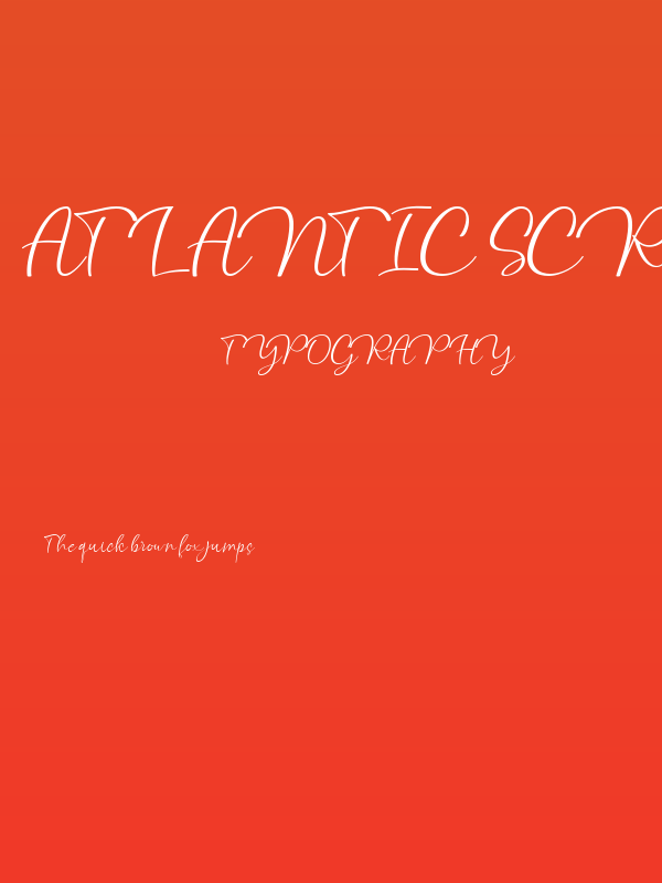 atlantic Script Poster