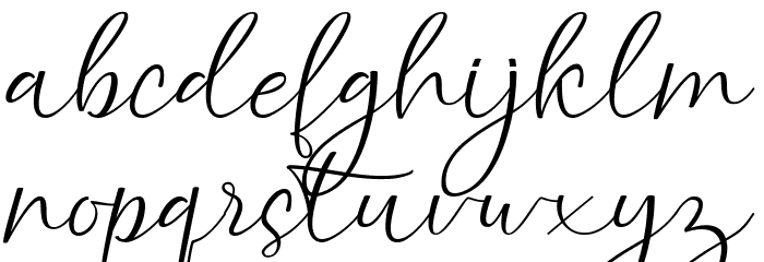 atlantic Script Font LOWERCASE