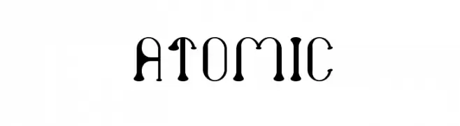 atomic  font caratteri gratis