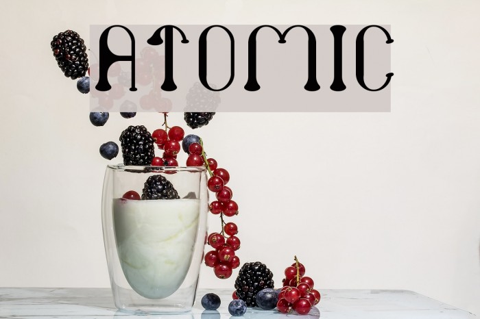 atomic Font examples