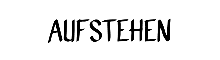 AUFSTEHEN  フリーフォントのダウンロード