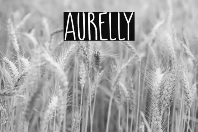 AURELLY Font examples