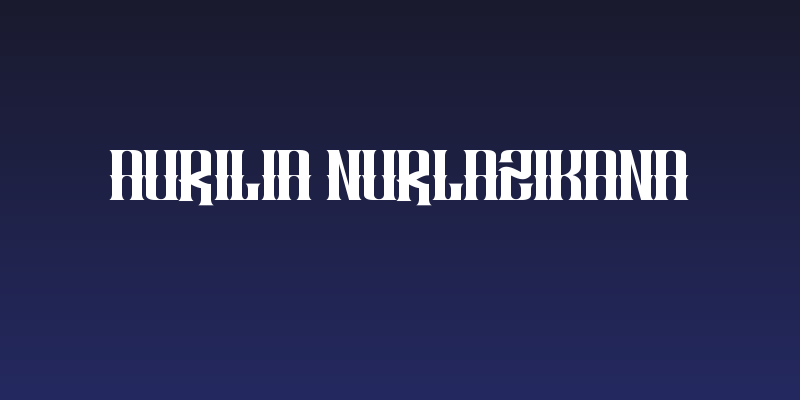 AURILIA NURLAZIKANA Social Header
