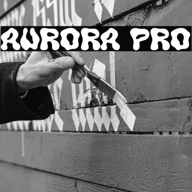 AURORA PRO Font examples