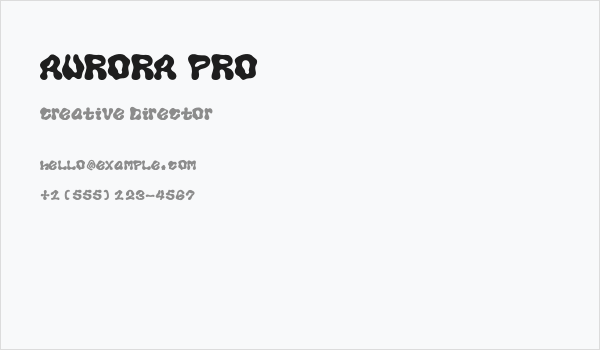 AURORA PRO Business Card