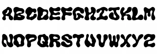AURORA Regular フォント 大文字