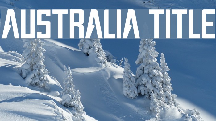 AUSTRALIA TITLE Font - FFonts.net