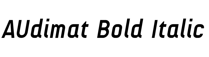 AUdimat Bold Italic Font