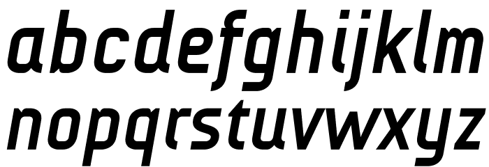 AUdimat Bold Italic Font LOWERCASE