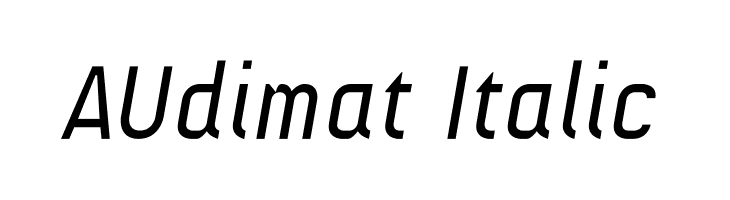 AUdimat Italic Font