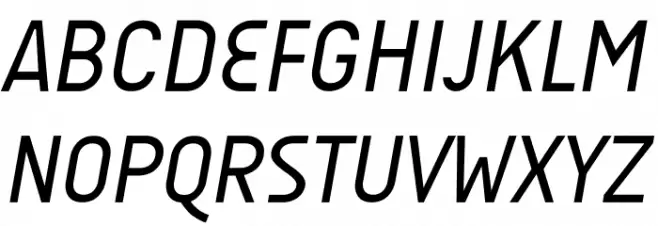 AUdimat Italic Schriftart Groß