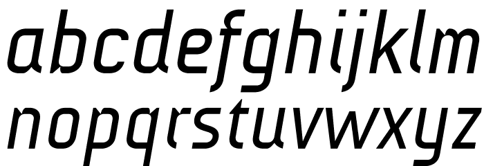 AUdimat Italic Font LOWERCASE