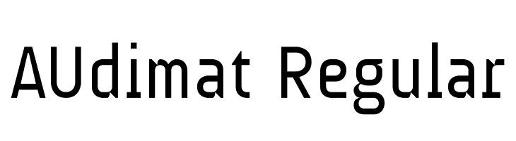 AUdimat Regular Font