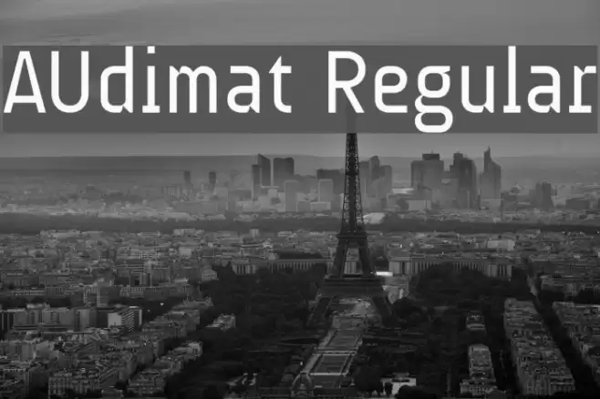 AUdimat Regular Font examples