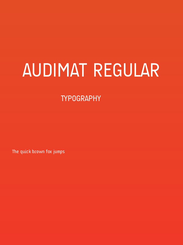 AUdimat Regular Poster