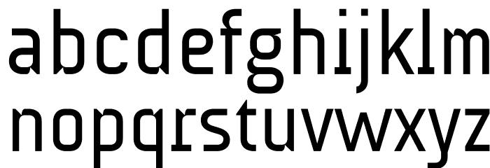 AUdimat Regular Font LOWERCASE