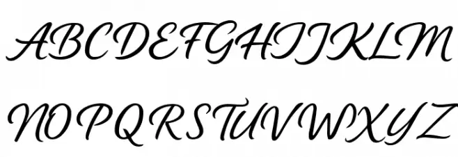 Au Bord de la Seine फ़ॉन्ट अपरकेस