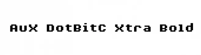 AuX DotBitC Xtra Bold  Fuentes Gratis Descargar