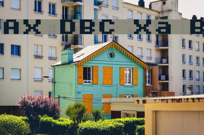 AuX DotBitC Xtra Bold फ़ॉन्ट examples