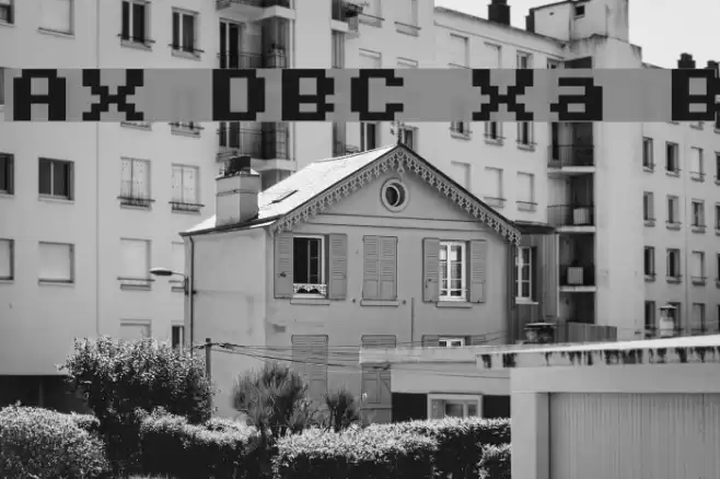 AuX DotBitC Xtra Bold Font examples