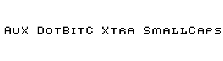 AuX DotBitC Xtra SmallCaps Font
