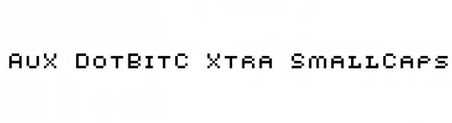 AuX DotBitC Xtra SmallCaps  Fuentes Gratis Descargar