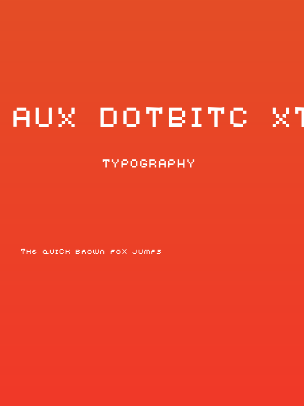AuX DotBitC Xtra SmallCaps Poster