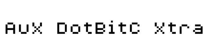 AuX DotBitC Xtra  Fuentes Gratis Descargar