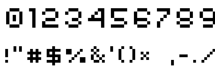 AuX DotBitC Xtra Font OTHER CHARS